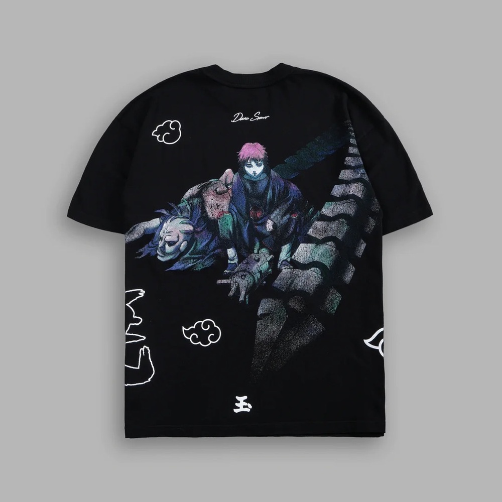 Darc Sport- SASORI AKATSUKI "SIDE BY SIDE" OVERSIZED TEE IN BLACK